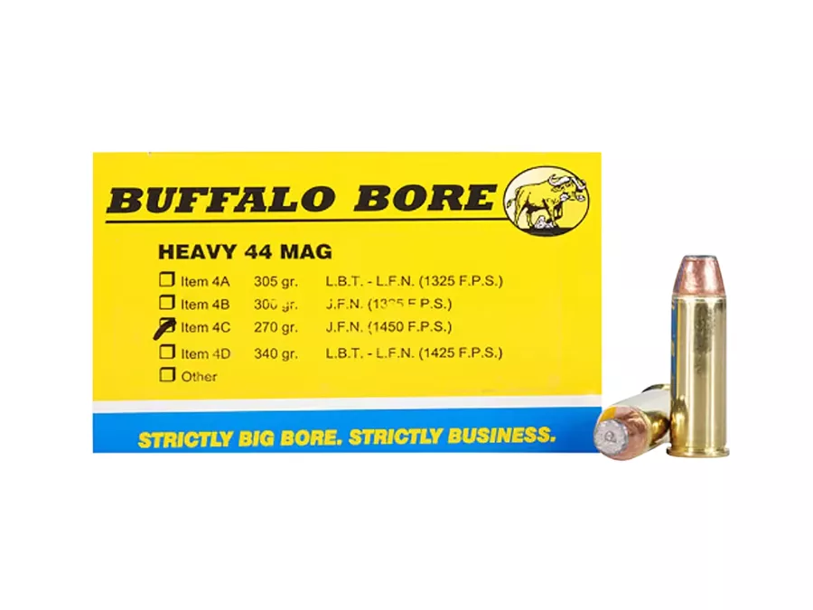 BBA Heavy Centerfire Handgun Rounds, .44 Magnum, 20
