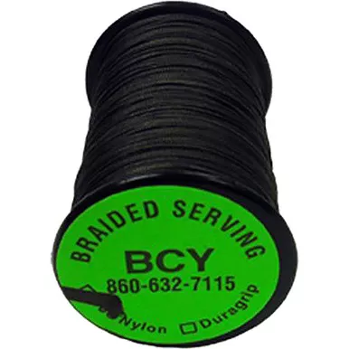 BCY 350 Nylon Braided Serving, 0.015 Inches, 125 Yards, Black