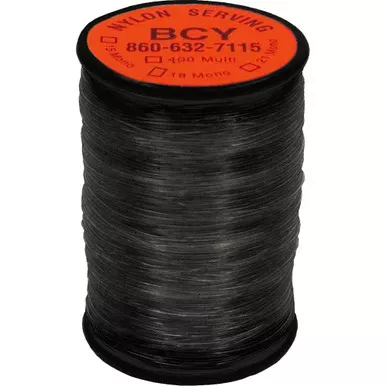 BCY 400 End Serving, Bonded, Nylon, 90 Yards, Black
