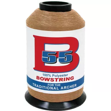BCY B55 Bowstring Material, 1/4 lbs, Medium Brown/Tan Color