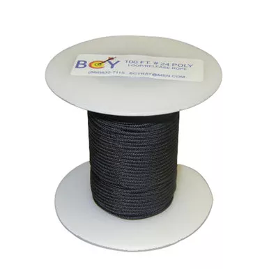 BCY LOOP ROPE BLACK 24 D-Loop Material, 100 Feet, Black, 1 Pack