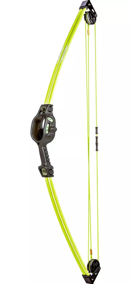 Bear Spark Youth Compound Bow Set 5-10lb Ambidextrous Flo Green AYS8500GR