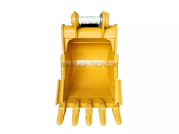 Bedrock Attachments Heavy-Duty Bucket & Adjuster GP | Width 42″ | Capacity 1.12 CU M | Machine Size 24-30 Tons | For Excavators CAT 323F, 324D/E, 326D2/F, 329D/E/F, 330D2/F, 335F
