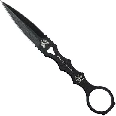 Benchmade 176BK SOCP Skeletonized Dagger, Plain Edge Blade w/ Black Sheath