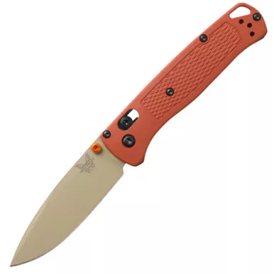 Benchmade Bugout Rust Orange Grivory Folding 3.23"