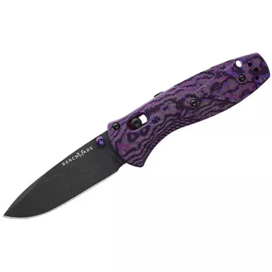 Benchmade Gold Class Mini Barrage AXIS-Assisted Folding Knife 2.91" S90VPurple Haze, 585BK-251