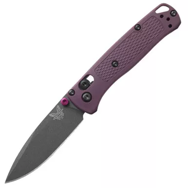 Benchmade Mini Bugout Dark Purple Grivory Folding 2.82"