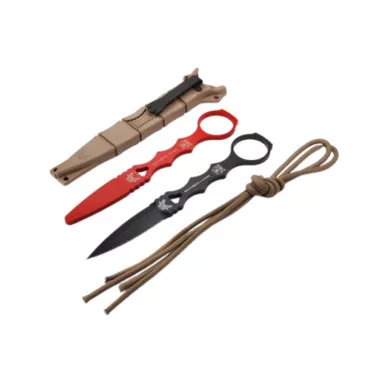 BENCHMADE SOCP Dagger, Red Trainer Knife & Sand Sheath Combo (176BKSN-COMBO)