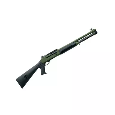 Benelli M4 12 Gauge Semi Auto 18.5" OD Green Ghost Rings