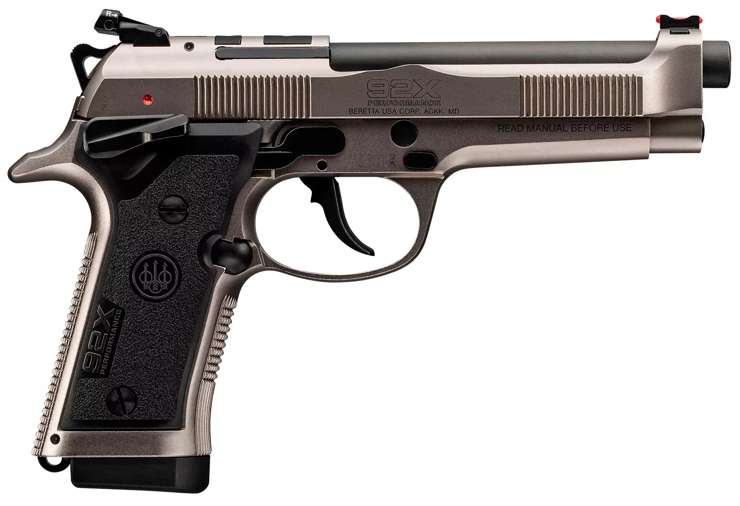 Beretta 92X Performance Defensive 9MM 15rd 4.9" Grey/Black Optic Ready J92XRD21
