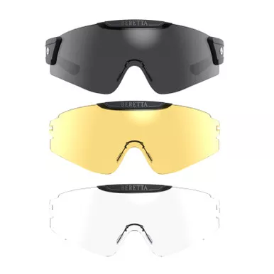 BERETTA InterMask Shooting Eyeglasses w/ Interchangeable Lenses (OC081D00490M)