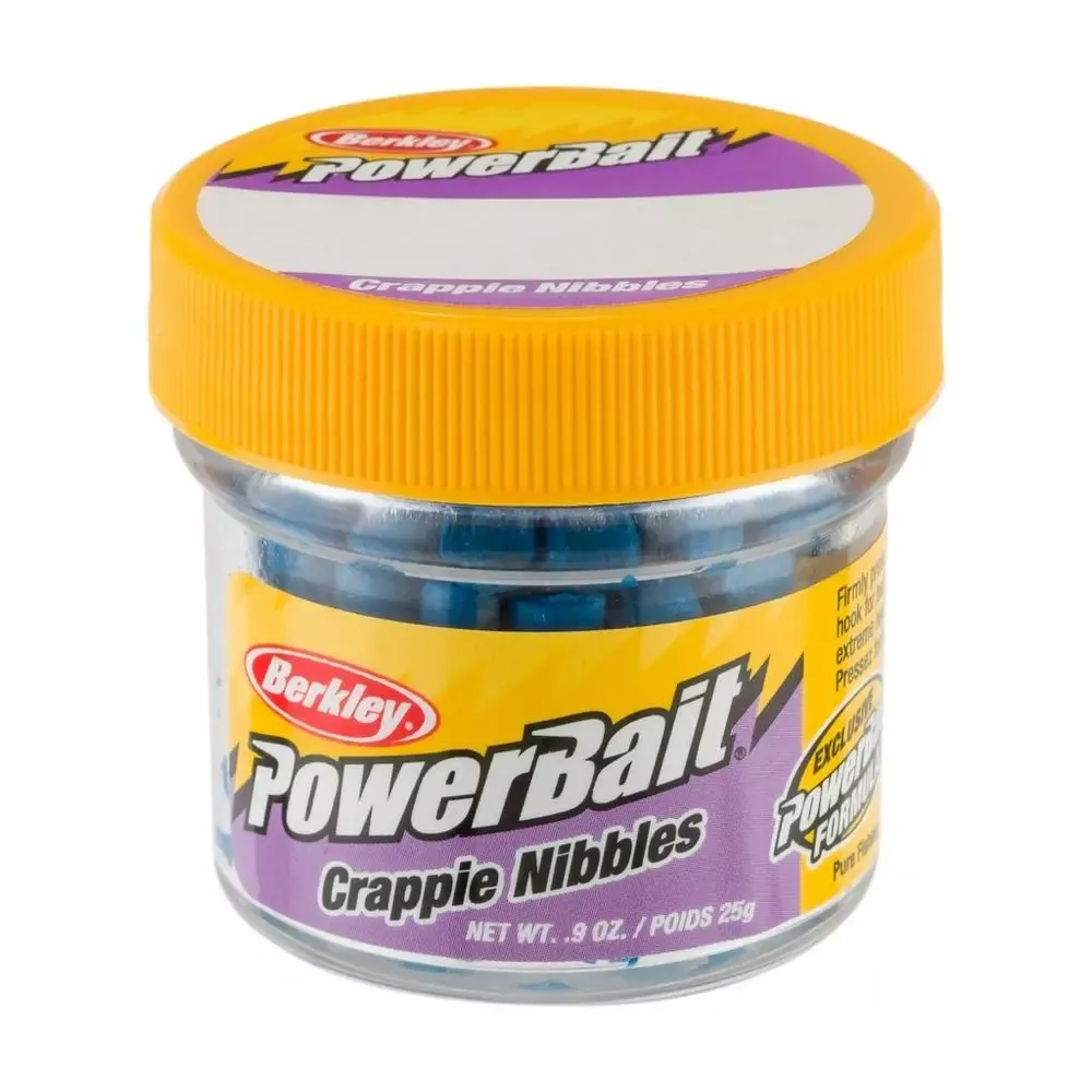 Berkley PowerBait Crappie Nibbles – Blue Neon #BCNPBN