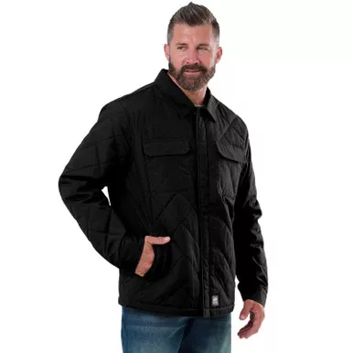 BERNE Men's Quilted Water Repellent Shirt Jacket (SH42)