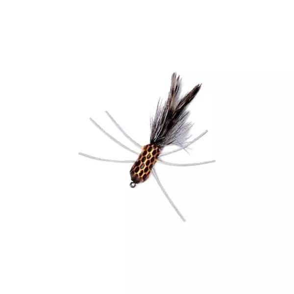 Betts Fly Shimmy Size 8 – Yellow/Black/Gray Fly Lure #50B-8