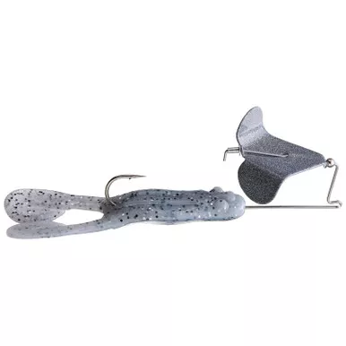Big Bite Baits Skipping Toad Buzzbait Gray/Snow 3/8 oz