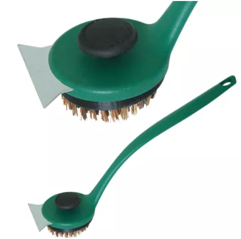 Big Green Egg Grid Cleaner Long, Handle Palmyra Brush #127129