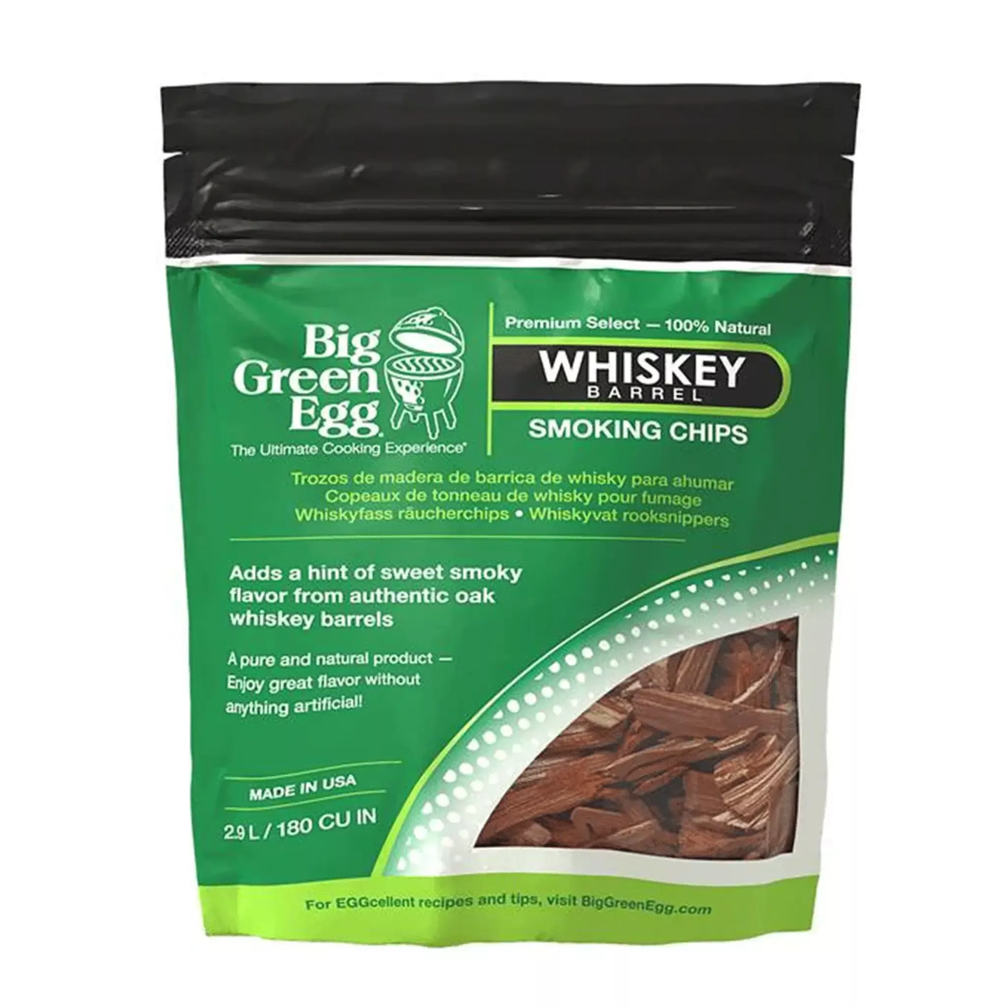 Big Green Egg Premium Whiskey Barrel Smoking Chips #131331