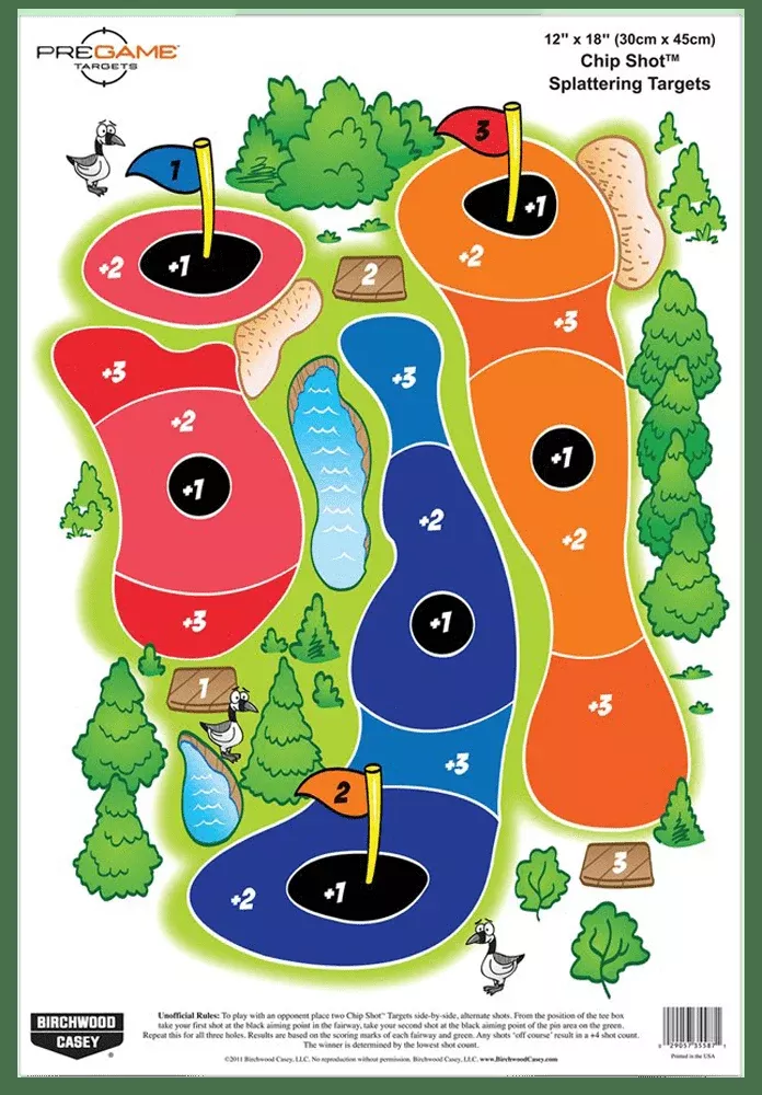 Birchwood Casey PREGAME Chip Shot 12×18 Splattering 8PK