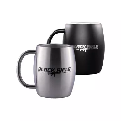 Black Rifle Stainless Steel Mug Silver 13oz