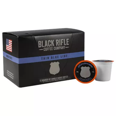 Black Rifle Thin Blue Line Roast Rounds 12CT