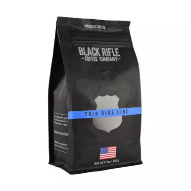 Black Rifle Thin Blue Line Roast Whole Bean 12oz