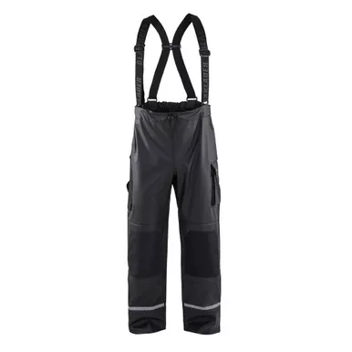 BLAKLADER 1387 Black Rain Pants with Reflective Details (138720039900)