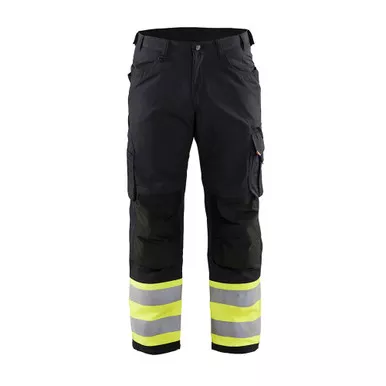 BLAKLADER 1697 Visibility Black/Yellow Hi-Vis Ripstop Pants (169713309933)
