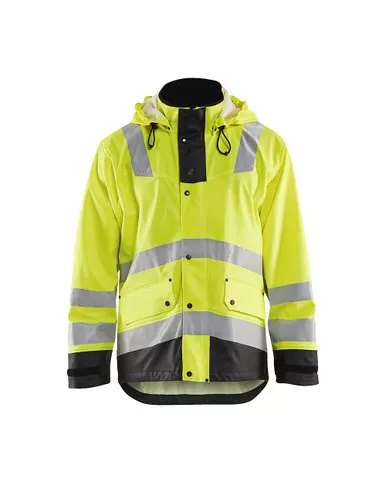 BLAKLADER Men's 4312 Yellow/Black Rain Jacket (431220033399)