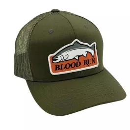 Blood Run Tackle Sockeye Mesh Snapback Trucker – Green