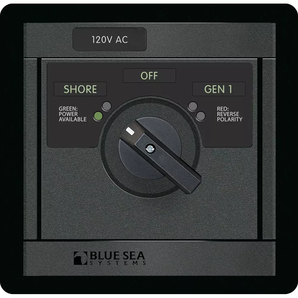 Blue Sea 120v AC Rotary 30A off + 2 Sources - 1481