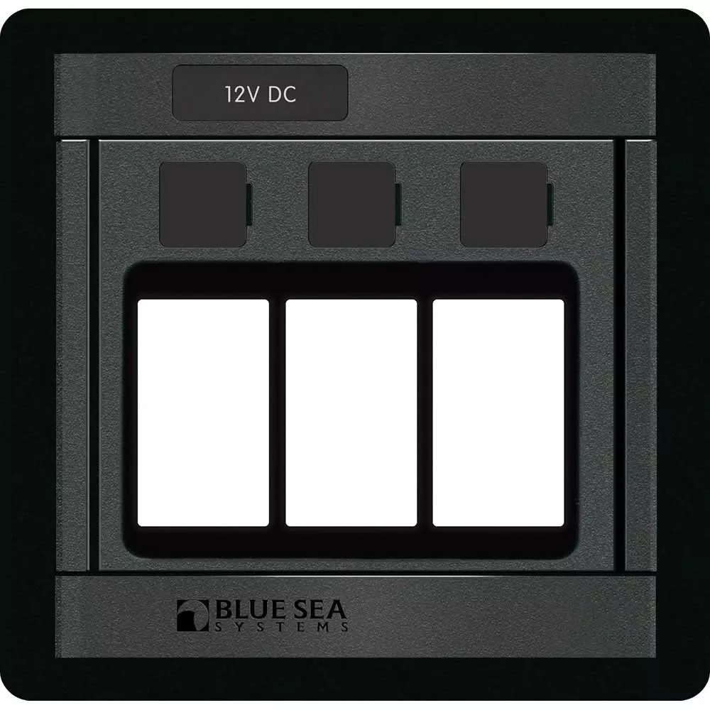 Blue Sea 1520 Remote Control Switch – 360 Panel – 3 Blank
