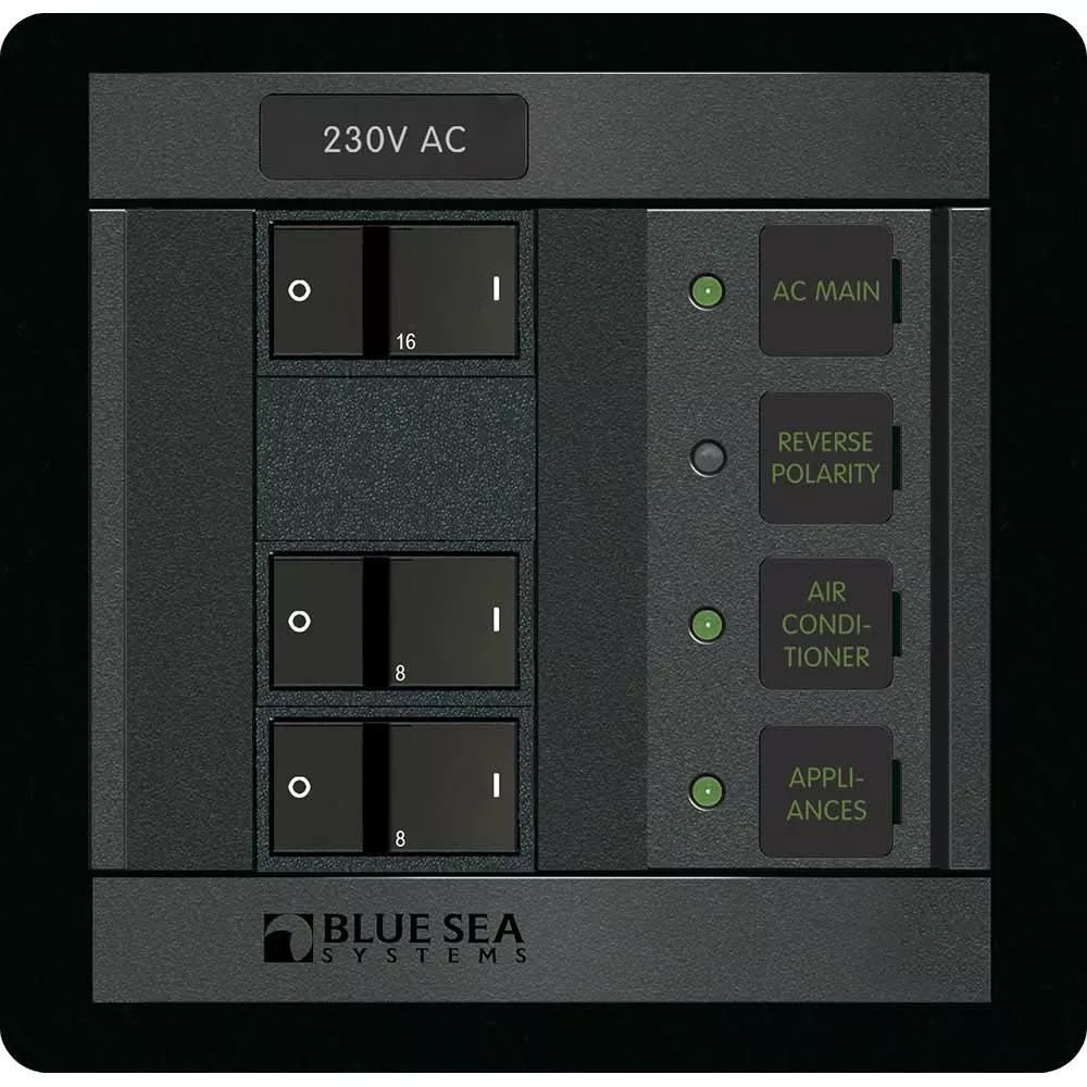 Blue Sea 230 Volt AC Main + 2 Positions
