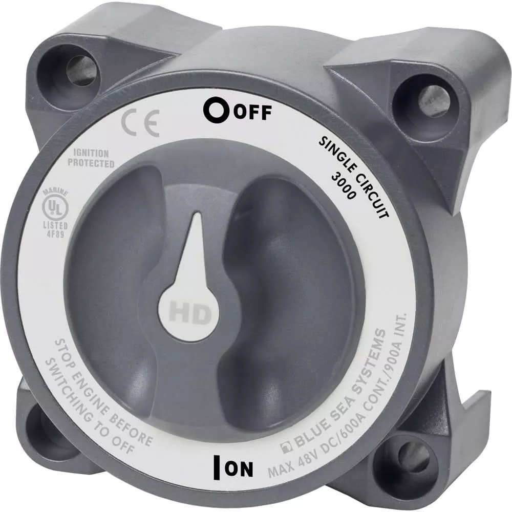 Blue Sea 3000 HD-Series Battery Switch Single Circuit ON/OFF - 3000
