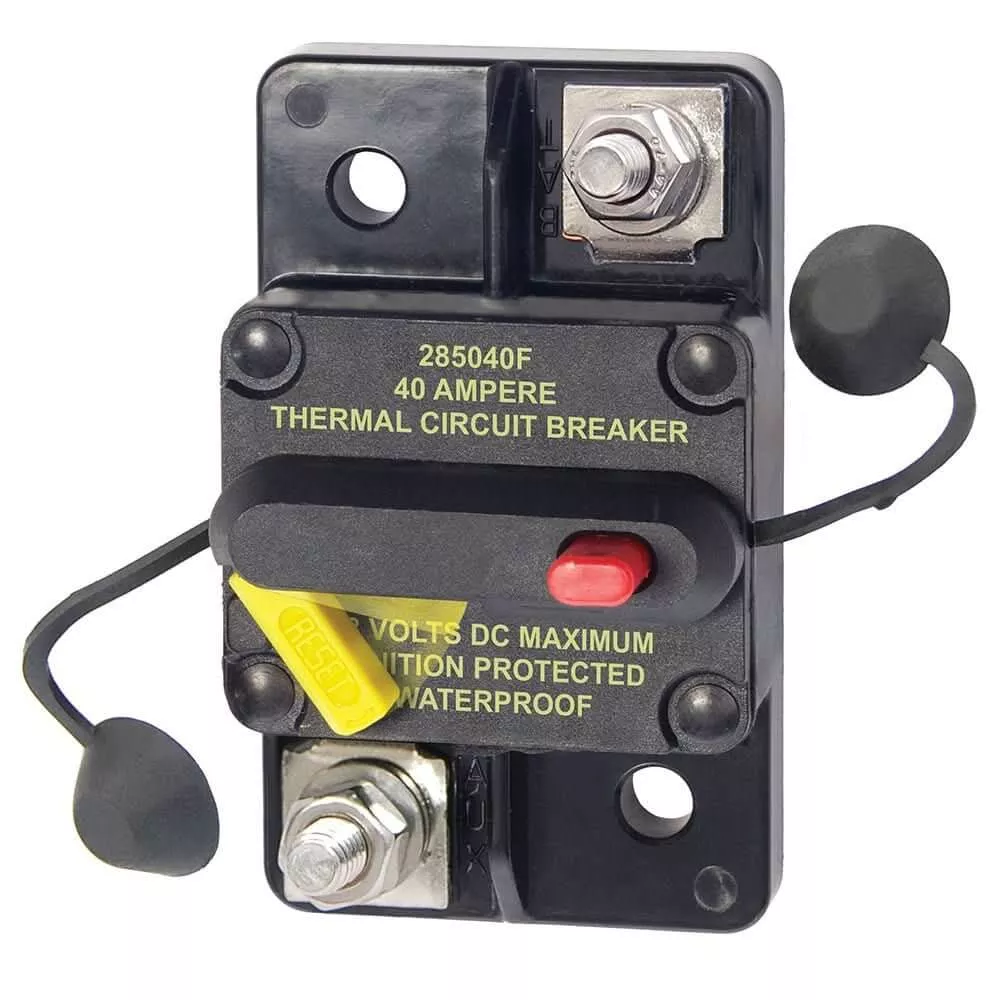 Blue Sea 7182 40 Amp Circuit Breaker Surface Mount 285 Series – 7182