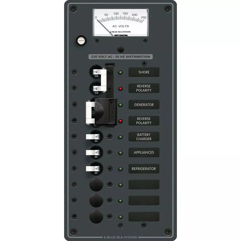 Blue Sea 8589 AC Toggle Source Selector (230V) - 2 Sources + 6 Positions - 8589