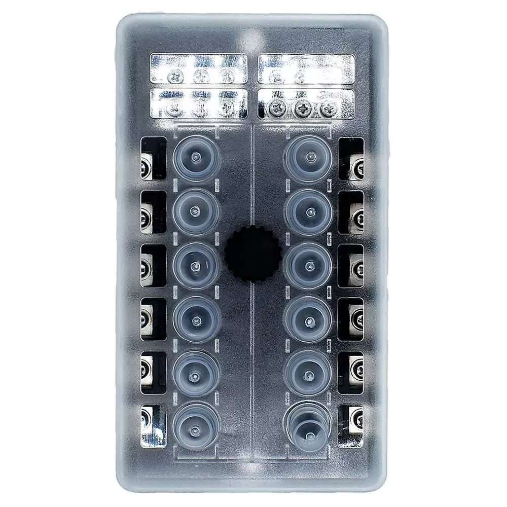 Bluewater 12-Position Beaker Block with Cover * Marine-Grade Circuit Breaker Panel – 3200-2001-012