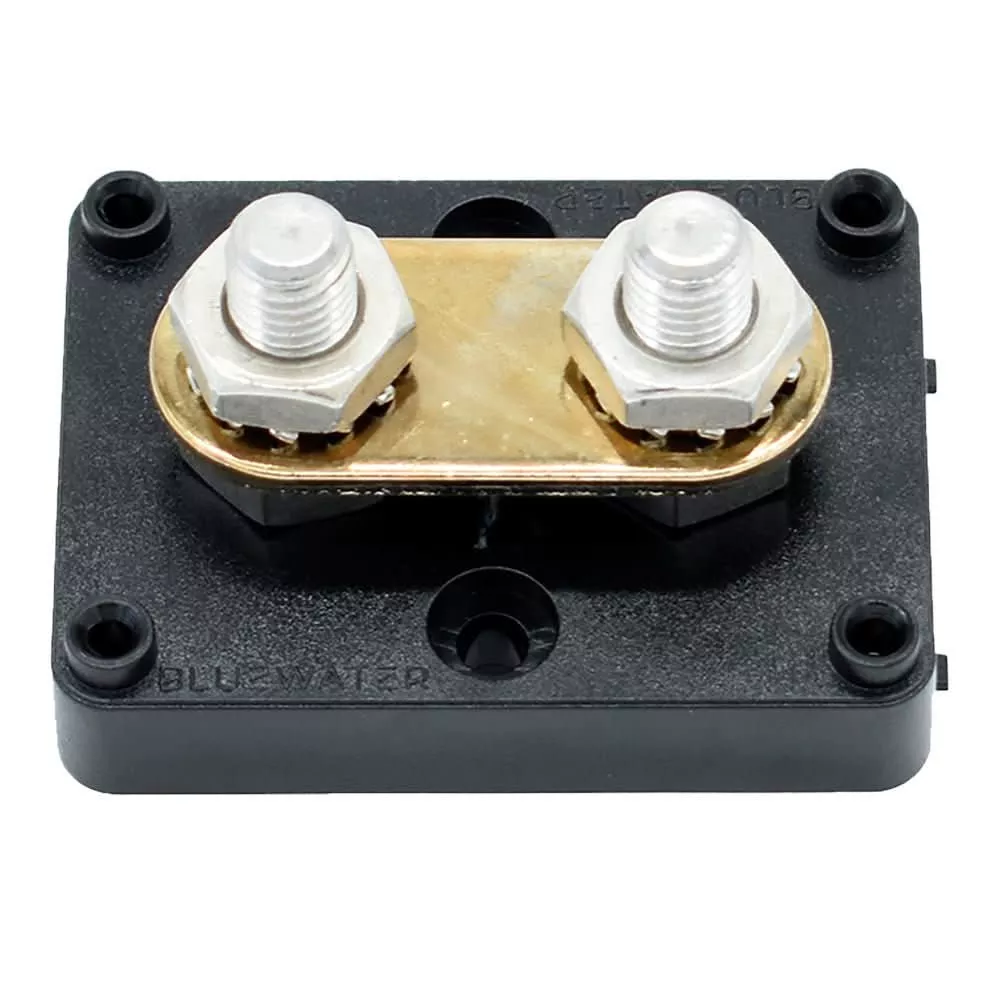 Bluewater 3/8 inch Dual Stud Copper Busbar Link for High Current Electrical Connections - 312311-A-024