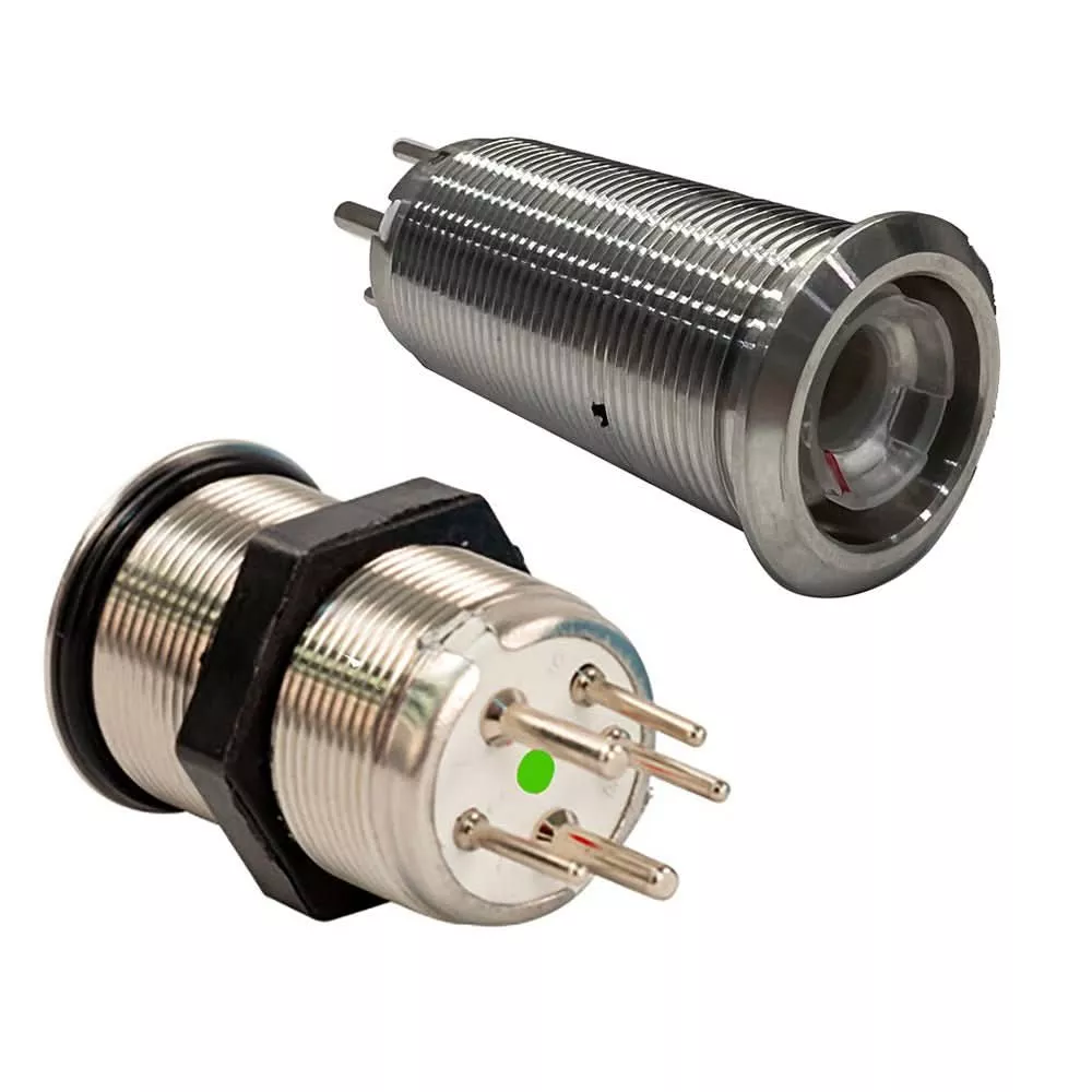 Bluewater 9059-2123 22mm Marine Inrush Push Button Switch with LED Indicators - 9059-2123