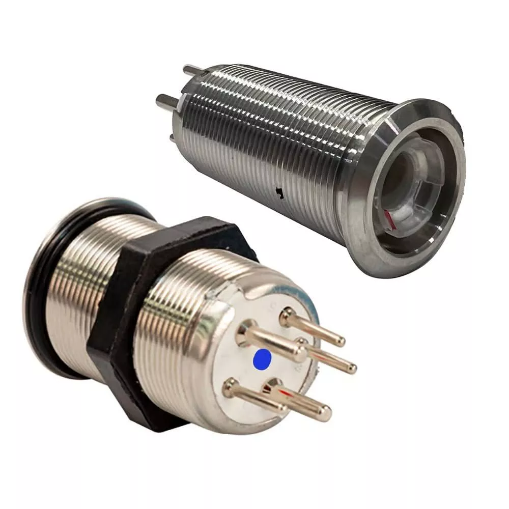 Bluewater 9059-3113 22mm Marine Inrush Push Button Switch with LED Indicators – 9059-3113