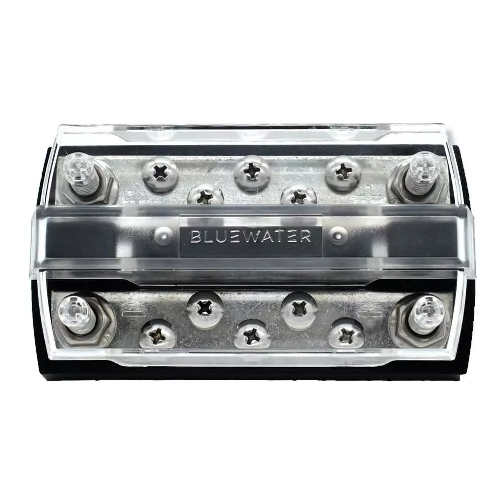 Bluewater Dual Bus 10 Position Busbar 150 Amp with Dual Input Studs – 312723-B-022