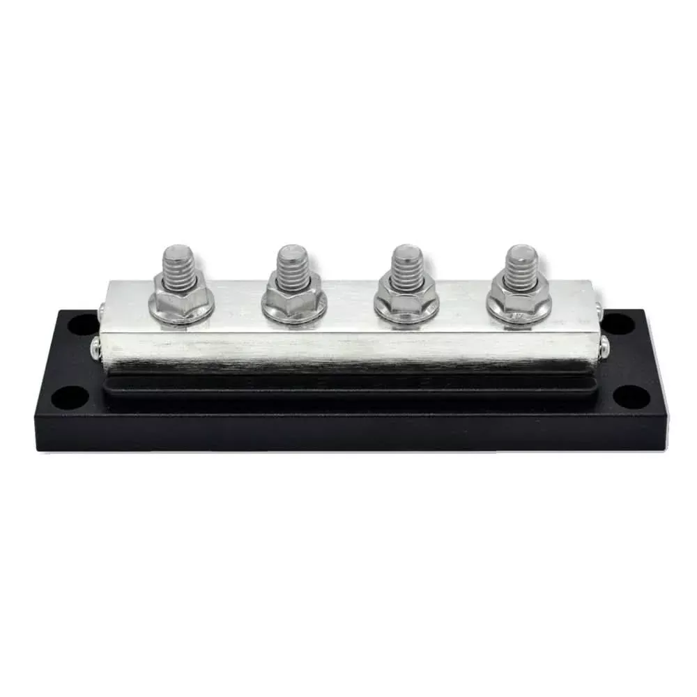 Bluewater Heavy-Duty 4 Stud Busbar (Part #312315-B-004) for High-Load Electrical Connections – 312315-B-004