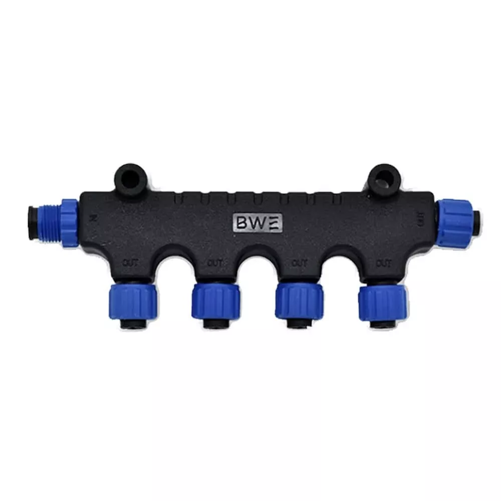 Bluewater NMEA 2000 4-Way T-Connector Part 2702-15-015 for Marine Electronics Expansion - 2702-15-015