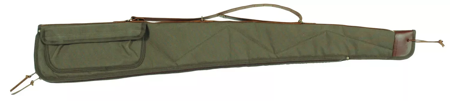 Bob Allen Canvas Shotgun Case made of Canvas with Green Finish