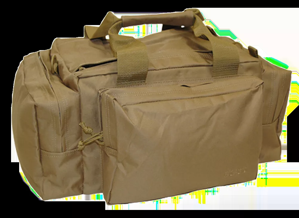 Bob Allen Max-Ops Tactical Range Bag Water Resistant Coated Tan Polyester