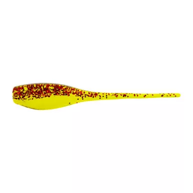 Bobby Garland Baby Shad 2 inch Soft Plastic 18 pack Chart/Red Glitter 2"