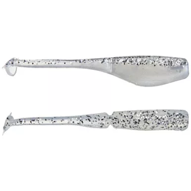 Bobby Garland Baby Shad 2 inch Soft Plastic 18 pack Crystal 2″