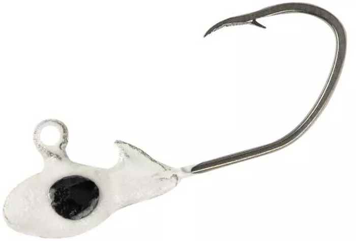 Bobby Garland Overbite Sickle Jighead 1/32 Oz – Ghost White #132OBS4310