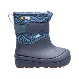 BOGS Baby Snow Boots Baby Snow Shell - Friendly Yeti - Navy Multi - 6