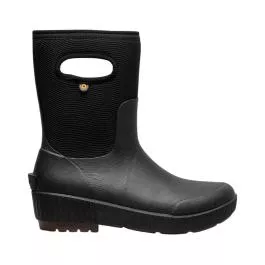 BOGS Footwear Women’s Seattle II Mid Rainboots – Black – 6