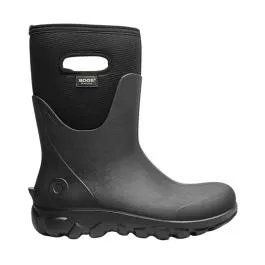 BOGS Men's Farm Boots Classic Seamless Mid Handles - Black - 8